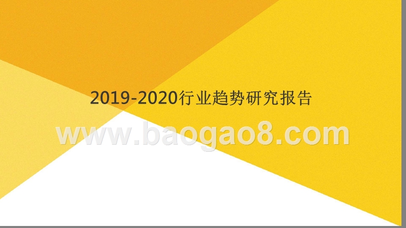 2019-2020行业趋势研究报告.pptx_第1页