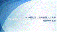 2020新型冠状病毒疫情人力资源政策调研报告.pptx