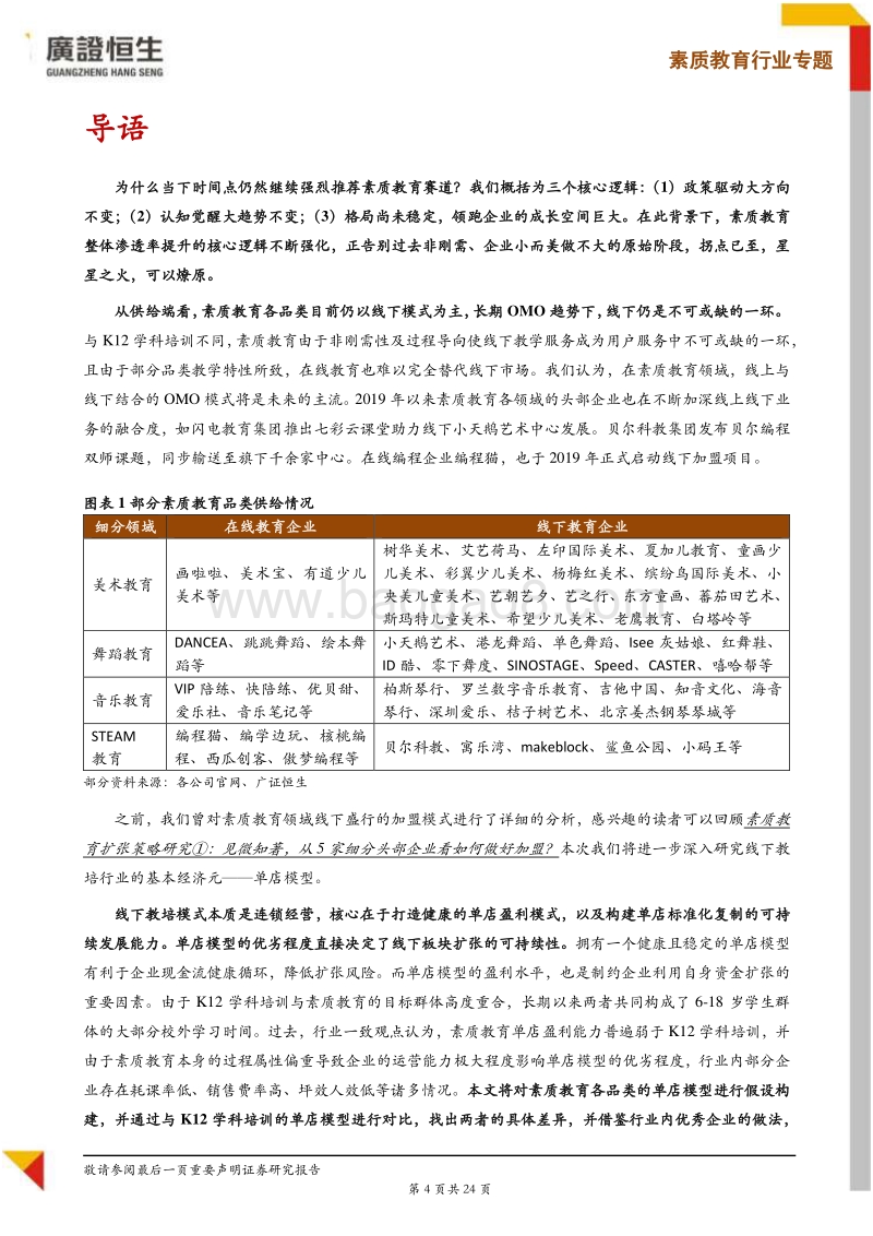 素质教育扩张策略②：择善而从，素质教育单店模型优化方向初探.pdf_第4页