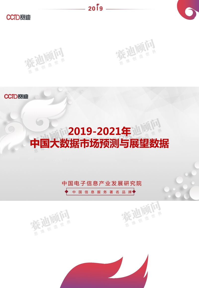2019-2021年中国大数据市场预测与展望数据.pdf_第1页