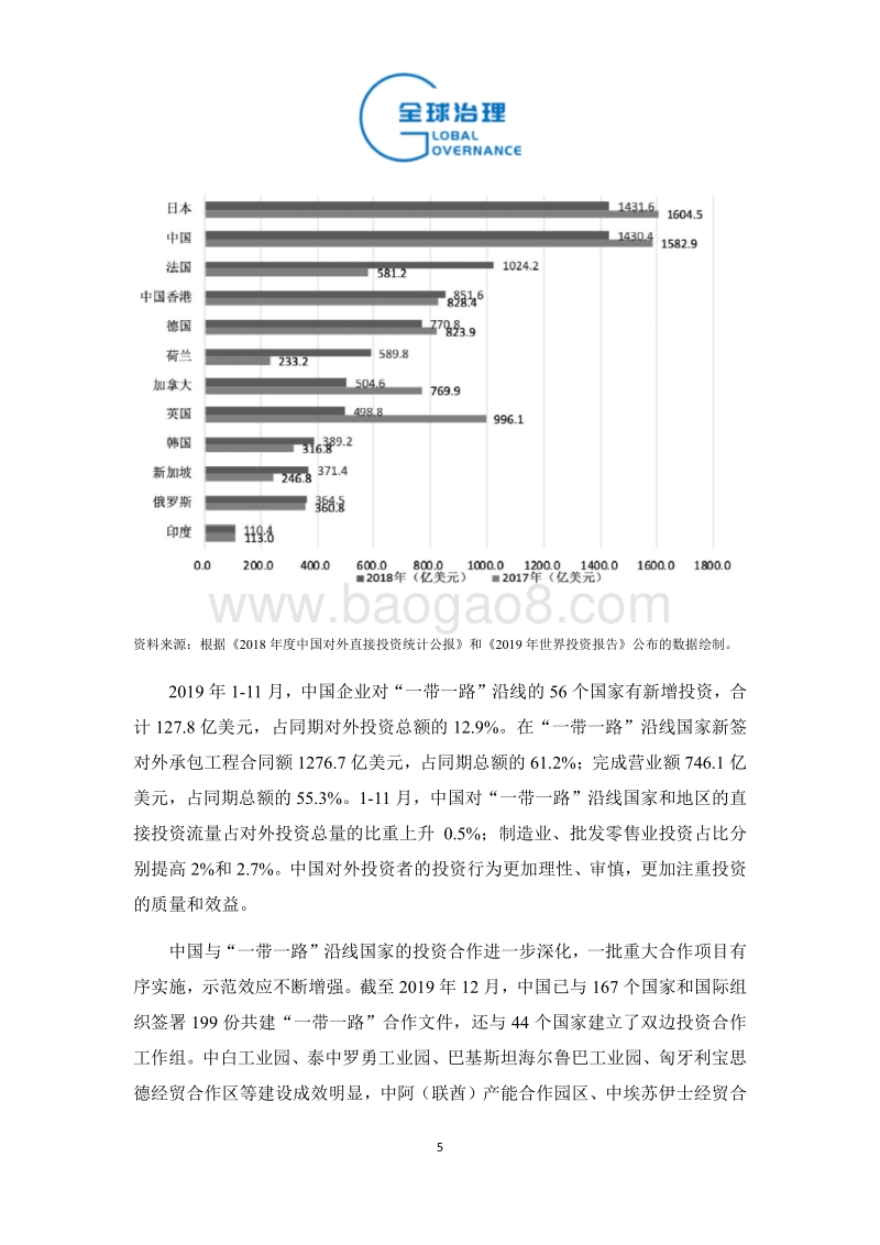 2019年中国对外直接投资特征、趋势与展望.pdf_第5页
