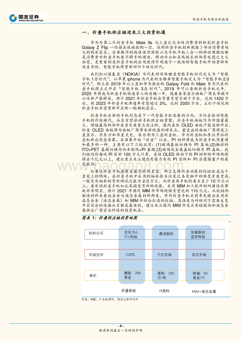 折叠手机专题分析报告：从华为MateXs热卖看“折叠”的大机遇.pdf_第4页
