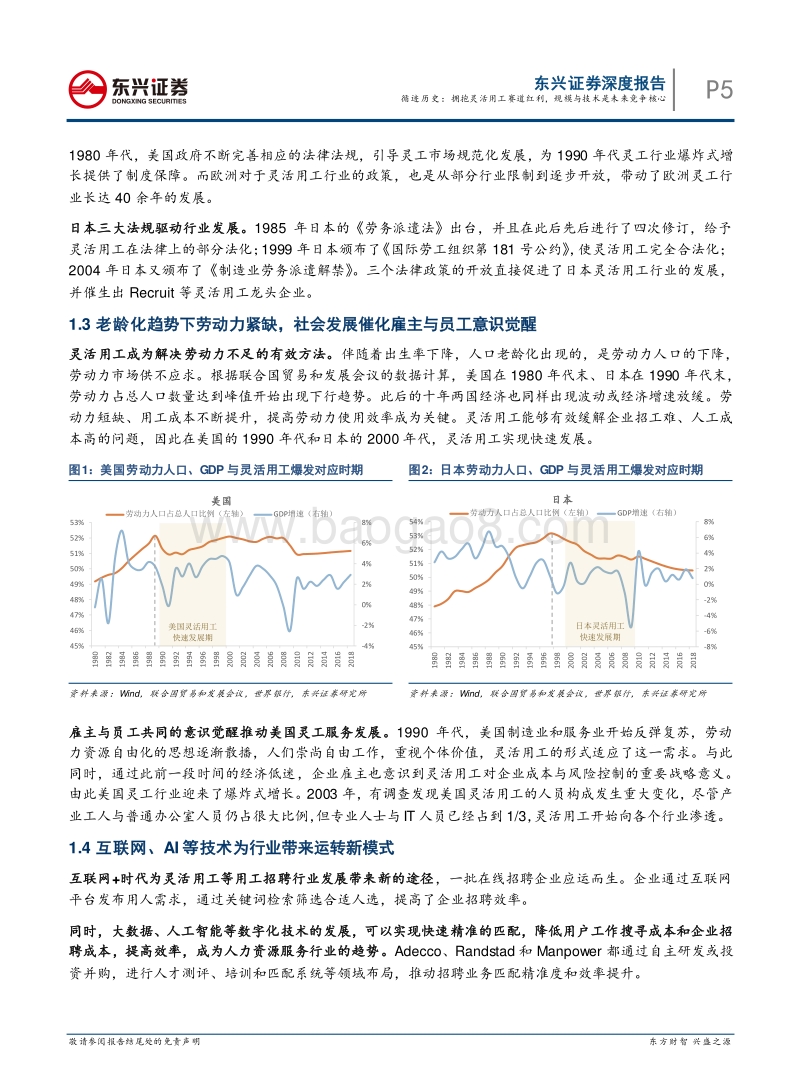 人力资源服务行业系列报告一：循迹历史：拥抱灵活用工赛道红利，规模与技术是未来竞争核心.pdf_第5页