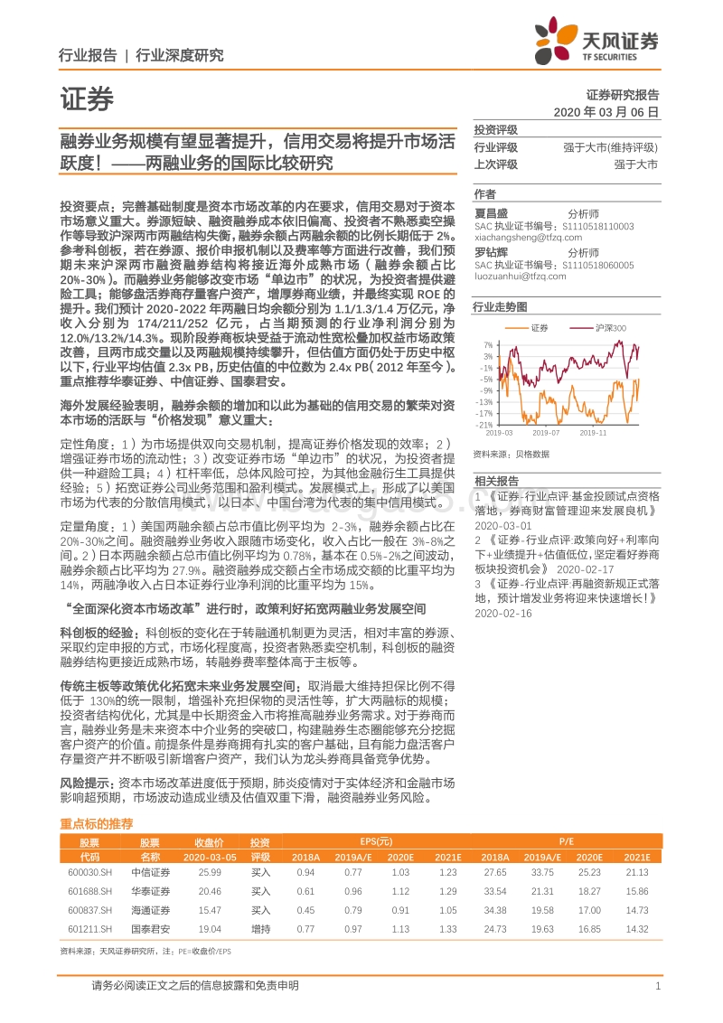 两融业务的国际比较研究：融券业务规模有望显著提升，信用交易将提升市场活跃度！.pdf_第1页