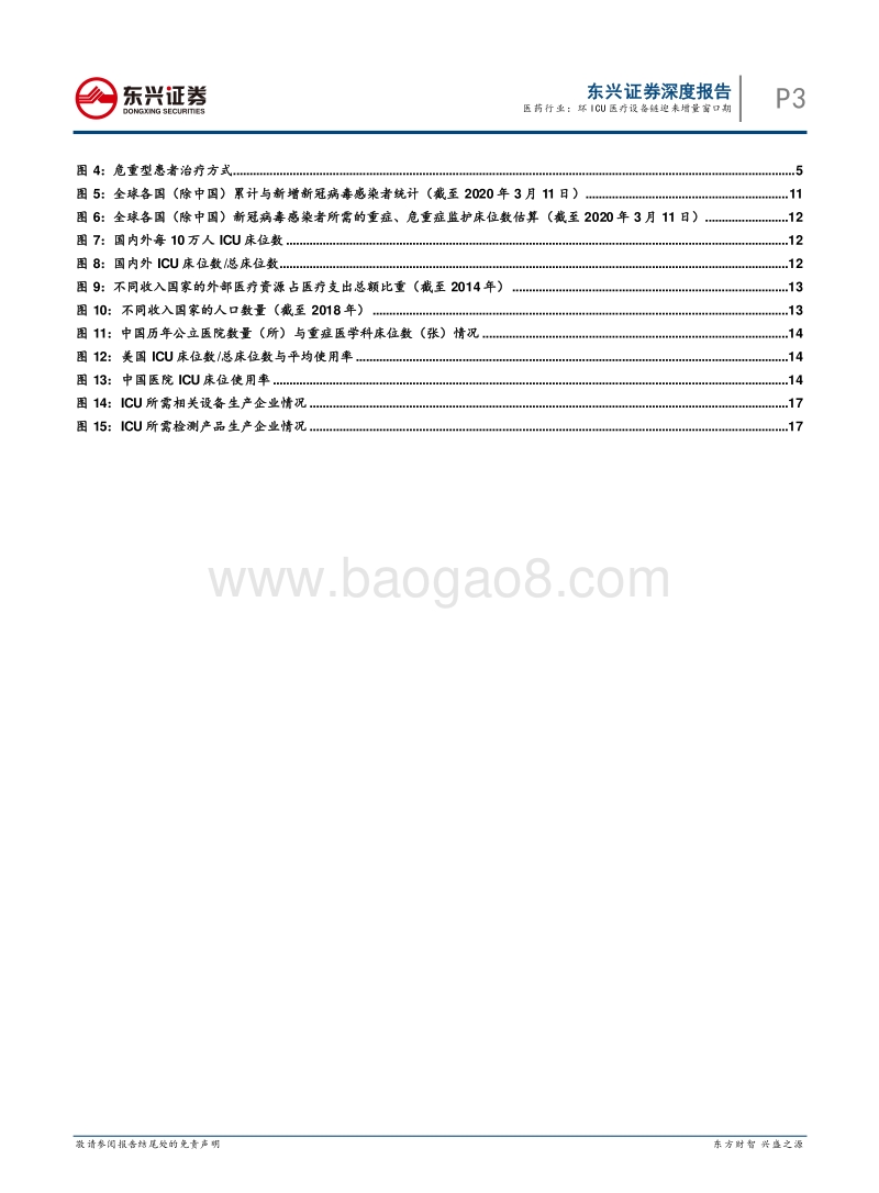 医药行业专题报告系列之一：环ICU医疗设备链迎来增量窗口期.pdf_第3页