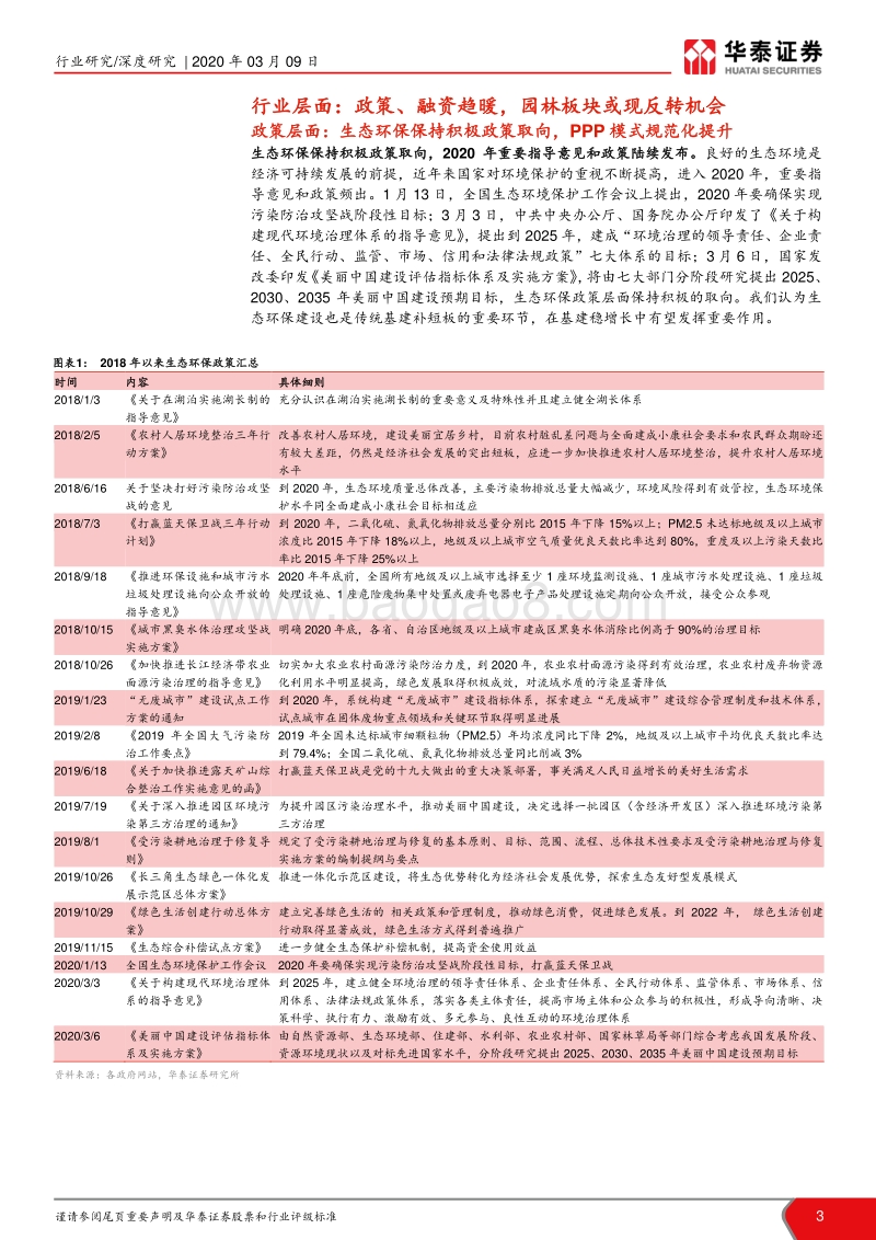 园林行业深度跟踪报告：政策融资向好，园林龙头进入反转期.pdf_第3页