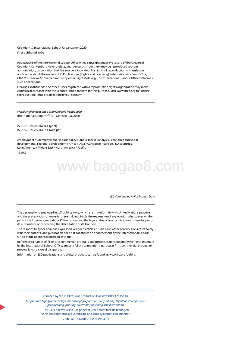 世界就业与社会展望：2020年趋势（英文版）.pdf_第3页