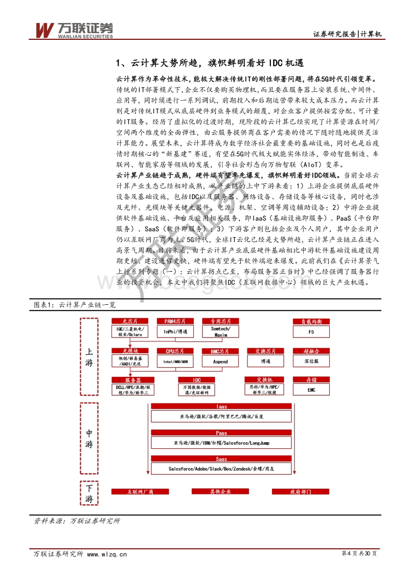 云计算景气上行系列专题（二）：云计算+5G新基建,IDC前景可期.pdf_第4页