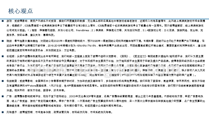 2020春节期间疫情对传媒互联网行业影响研究报告.pptx_第3页