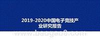 2019-2020中国电子竞技产业研究报告.pptx