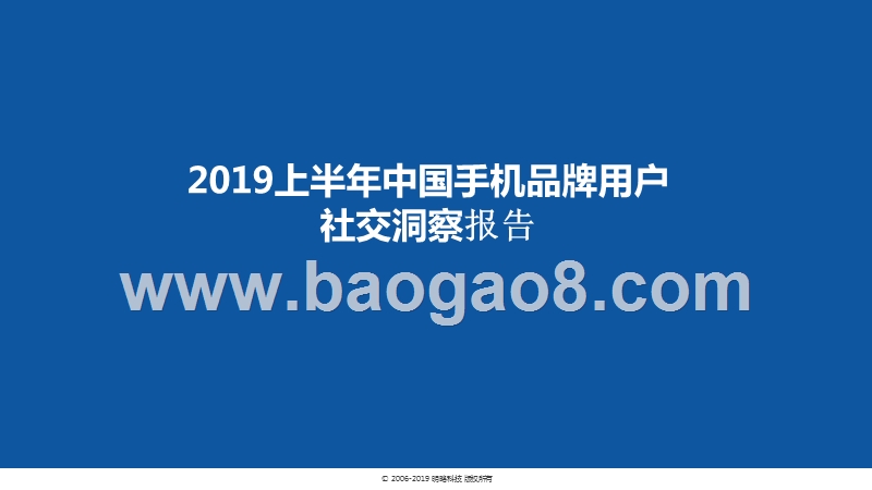 2019上半年中国手机品牌用户社交洞察报告.pptx_第1页