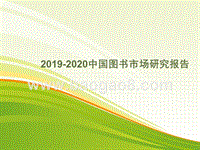 2019-2020中国图书市场研究报告.pptx