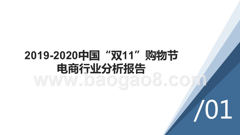 2019-2020中国“双11”购物节电商行业分析报告.pptx_第1页