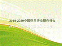 2019-2020中国坚果行业研究报告.pptx