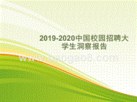 2019-2020中国校园招聘大学生洞察报告.pptx