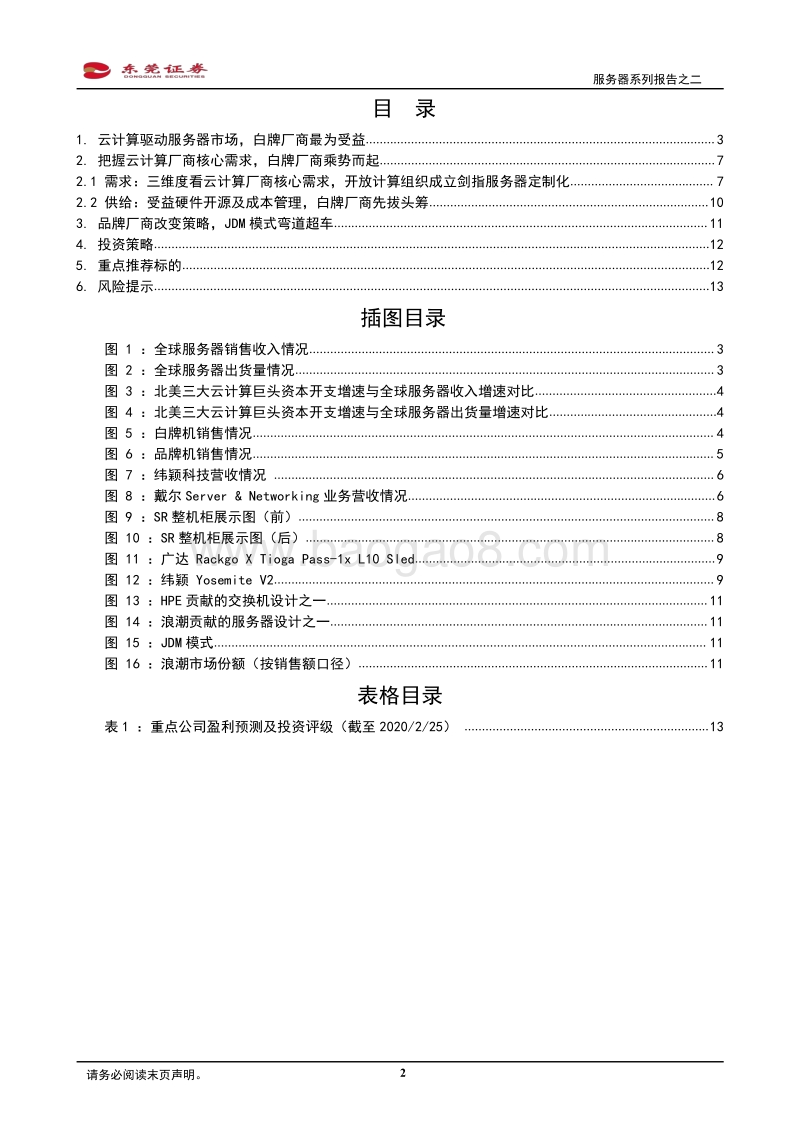 服务器系列报告之二：从白牌崛起、品牌求变，探究云计算厂商核心需求.pdf_第2页