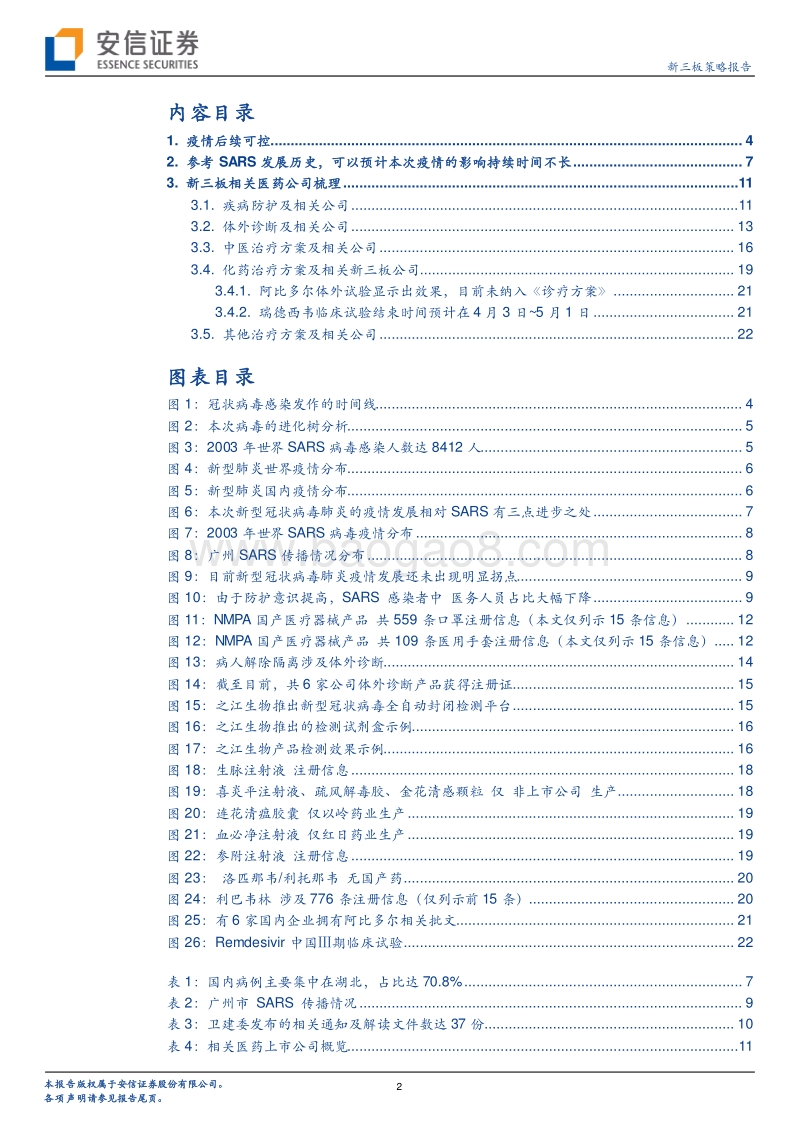 新型冠状病毒新三板相关医药公司梳理.pdf_第2页