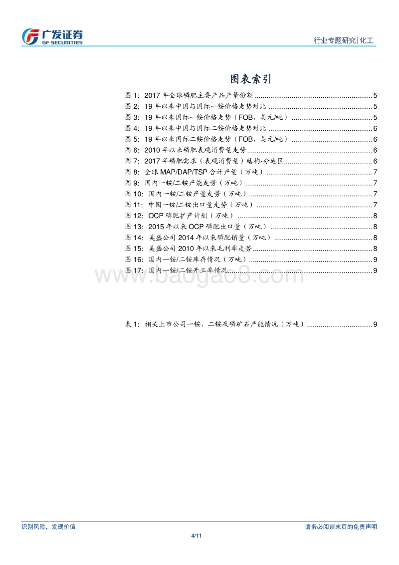 磷肥行业：国际磷肥价格呈现反弹趋势，行业基本面或迎改善.pdf_第4页
