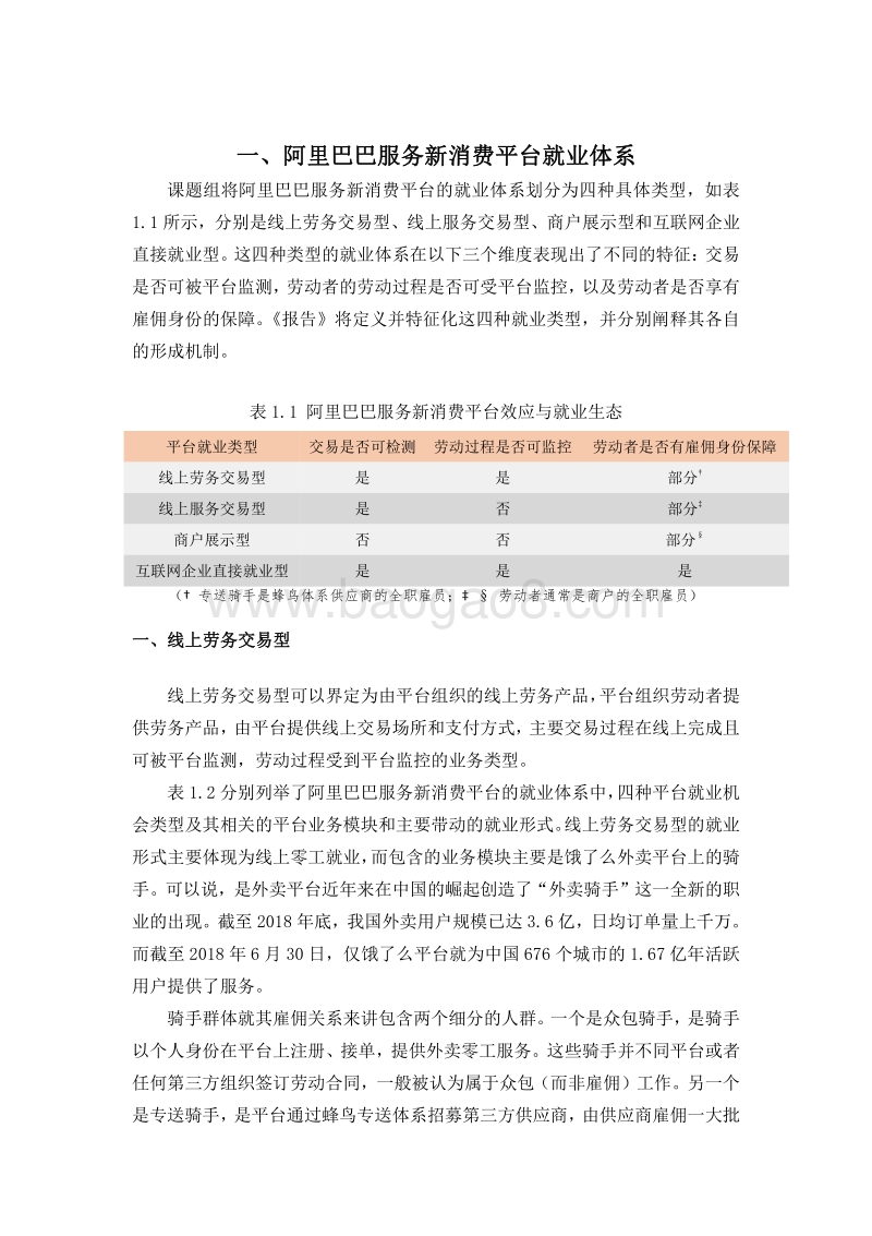 阿里巴巴服务新消费平台带动就业机会测算研究报告.pdf_第3页