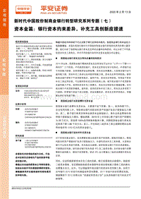 新时代中国股份制商业银行转型研究系列专题（七）：资本金篇：银行资本约束差异，补充工具创新应提速.pdf