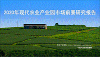 2020年现代农业产业园市场前景研究报告.pdf