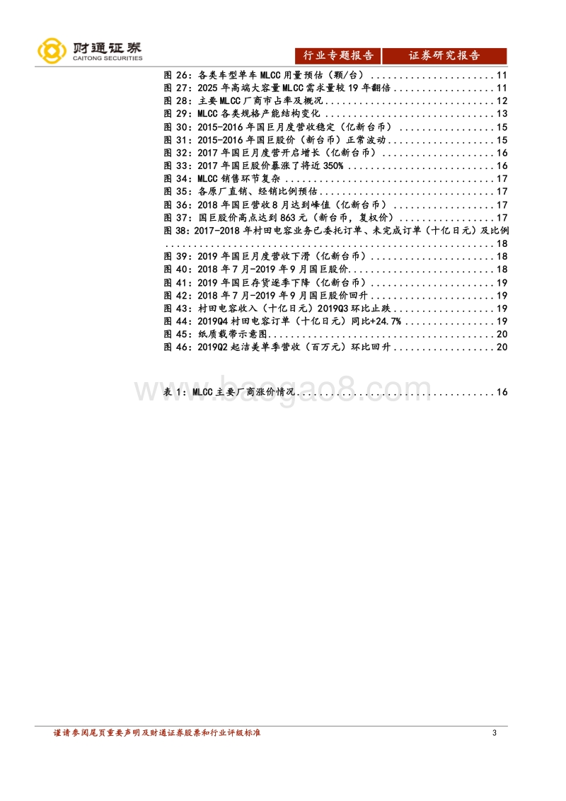 MLCC行业专题报告：短期行业回暖周期再度开启，长期看好需求增长和国产替代.pdf_第3页