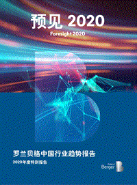 中国行业趋势报告：2020年度特别报告.pdf