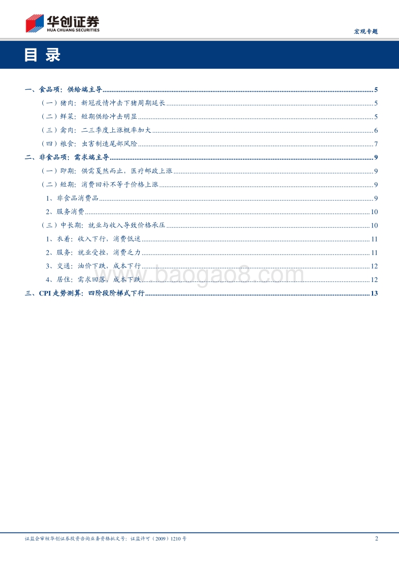 战“疫”系列十三：掉进黑天鹅湖的CPI.pdf_第2页