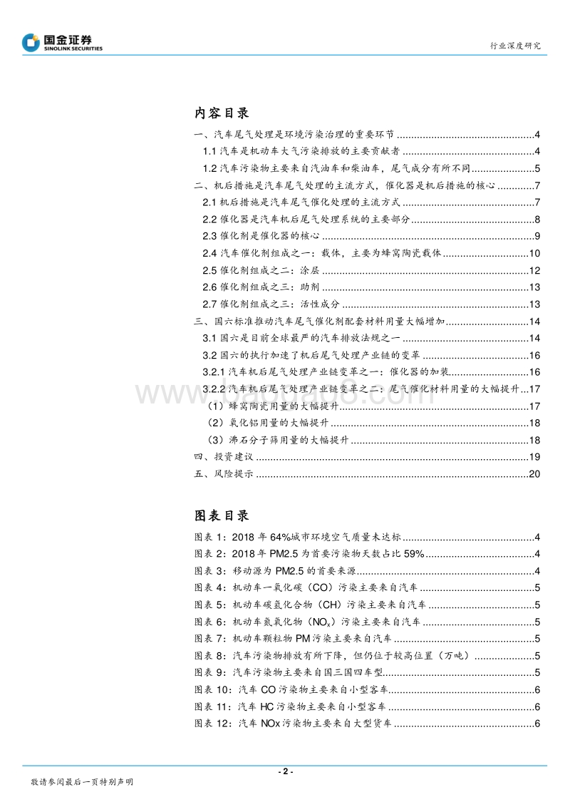 尾气催化材料：国六带动相关配套材料放量.pdf_第2页