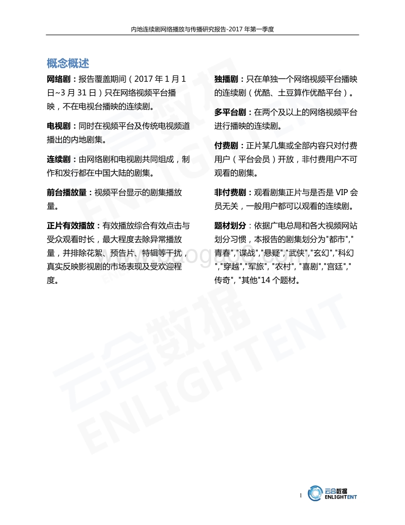 2017年第一季度内地连续剧网络播放与传播研究报告.pdf_第3页