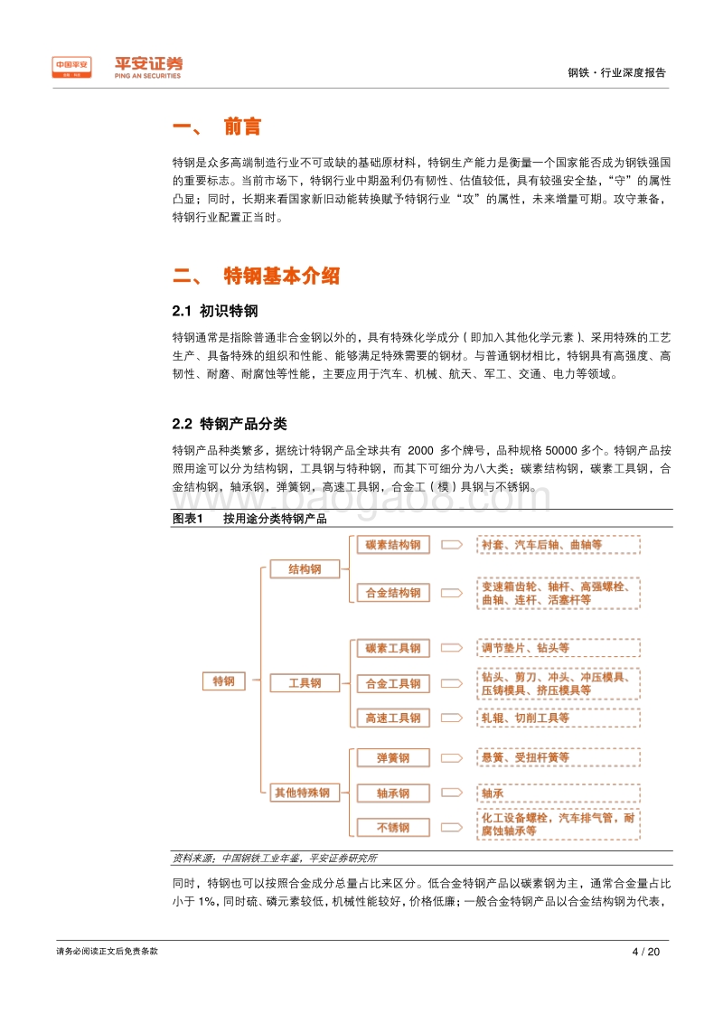 钢铁行业品种结构调整专题报告：特钢专题：攻守兼备，特钢配置正当时.pdf_第4页