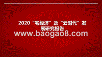 2020“宅经济”及“云时代”发展研究报告.pptx
