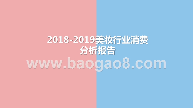 2018-2019美妆行业消费分析报告.pptx_第1页