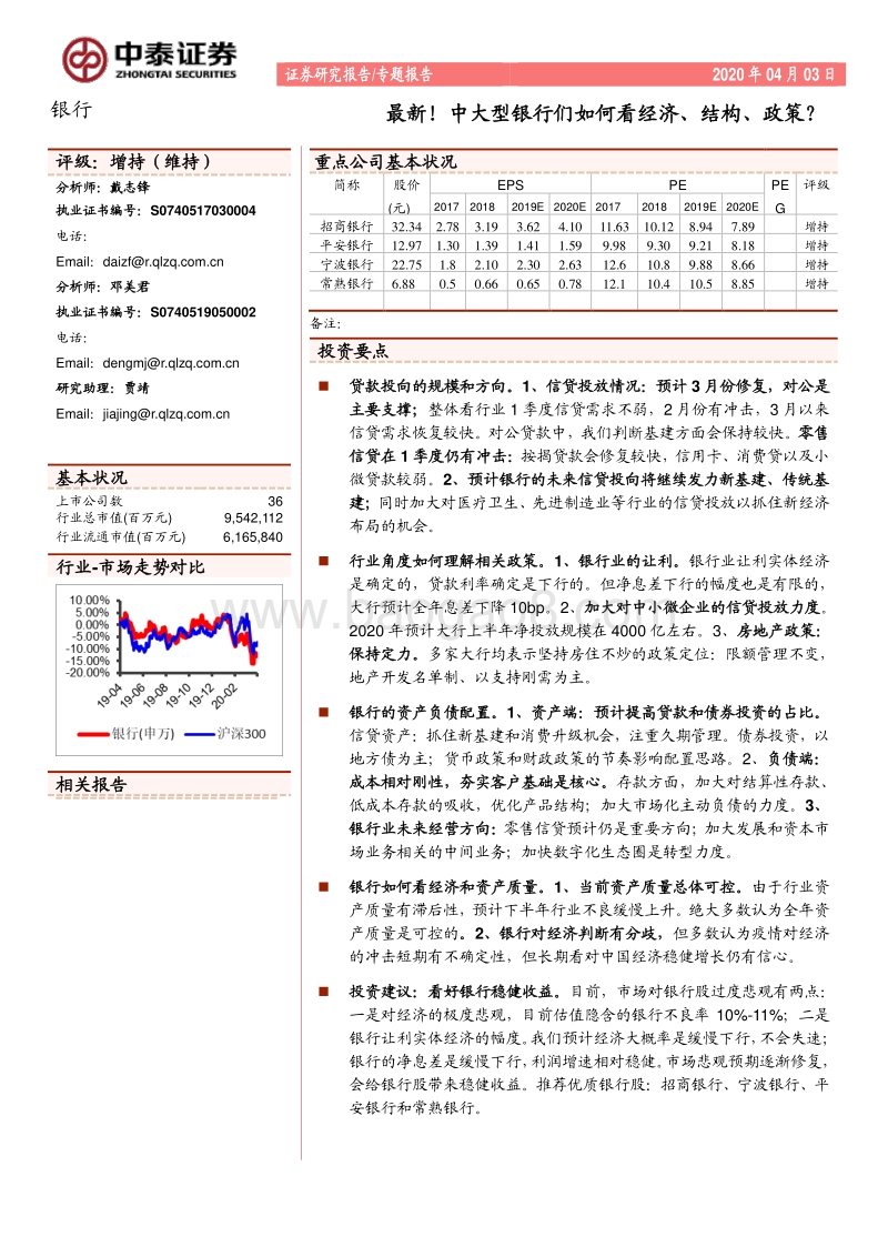银行专题报告：最新！中大型银行们如何看经济、结构、政策？.pdf_第1页
