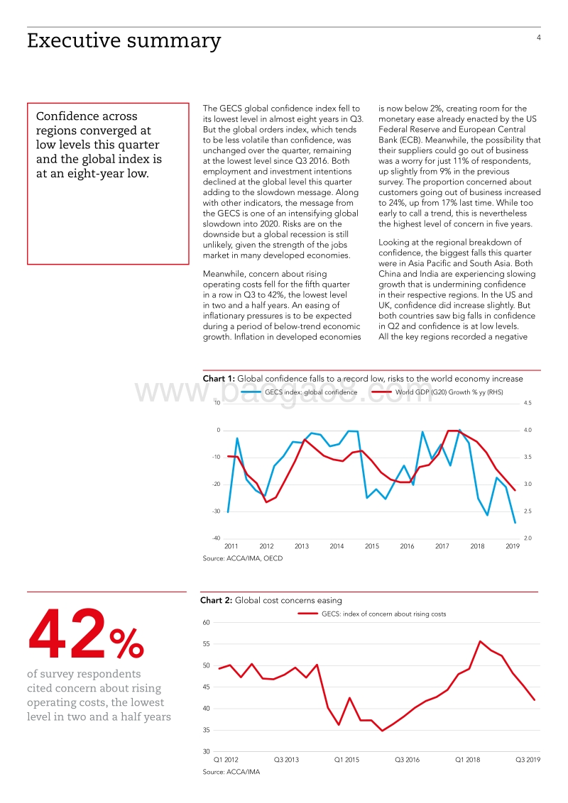 2019年Q3全球经济状况调查报告（英文版）.pdf_第4页