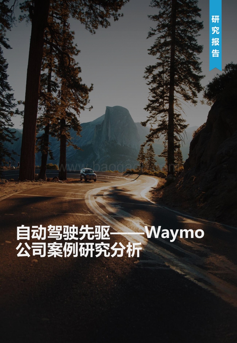 自动驾驶先驱：Waymo公司案例研究分析.pdf_第1页