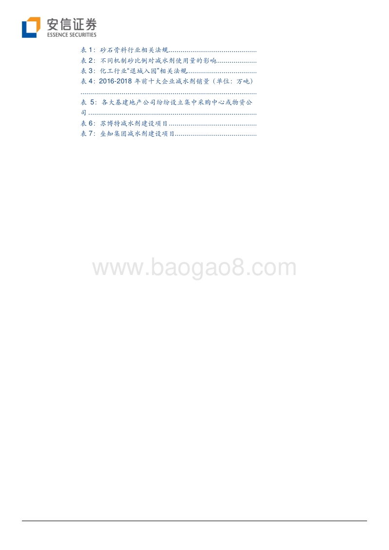 减水剂行业报告：行业格局及盈利性持续改善.pdf_第3页
