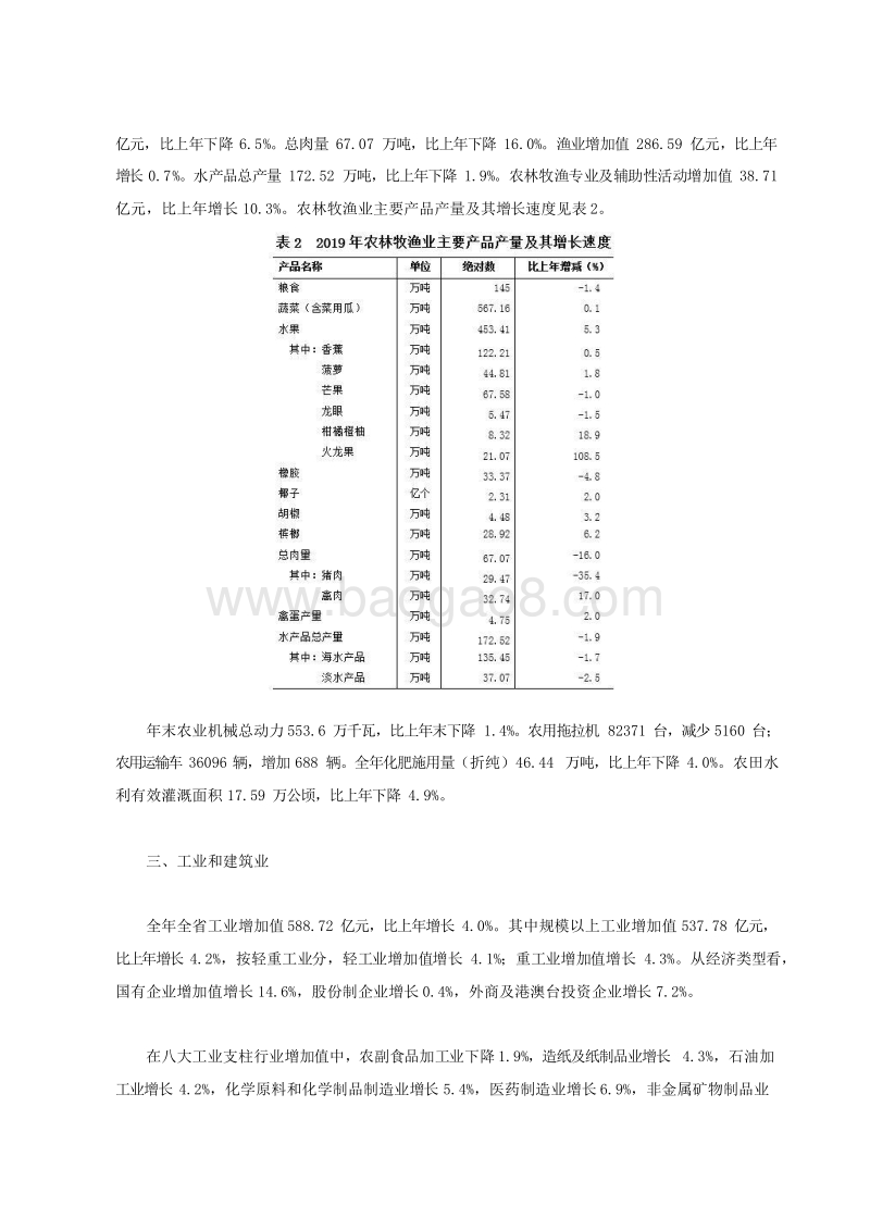 2019-2020年海南省国民经济和社会发展统计公报.docx_第4页