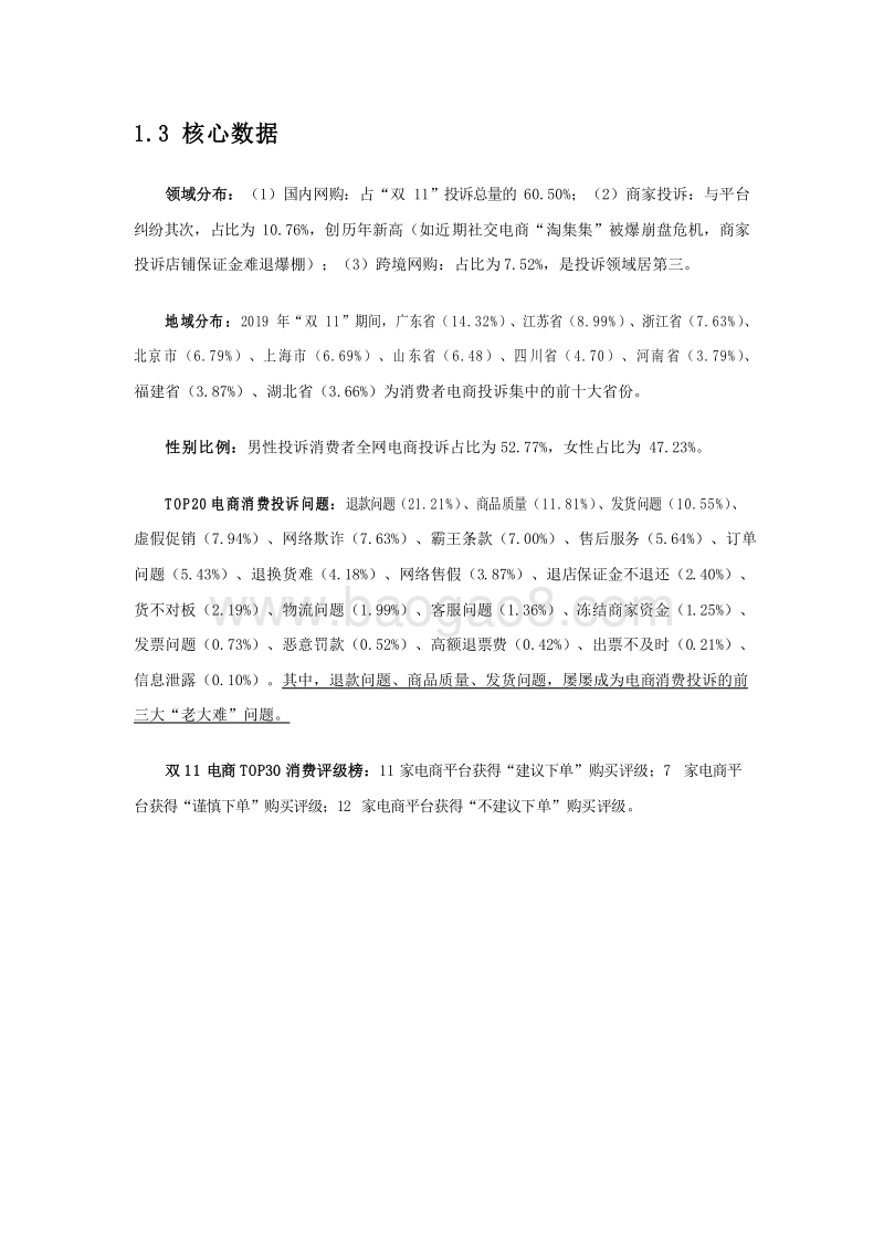 2019-2020年双11网购消费投诉与体验报告.docx_第4页