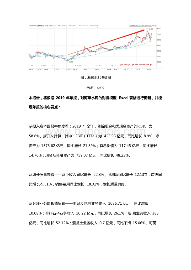 水泥行业深度研究海螺水泥2019年报看点更新.docx_第4页