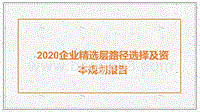 2020企业精选层路径选择及资本规划报告.pptx