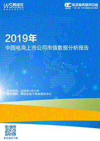 2019年中国电商上市公司市值数据分析报告.pdf