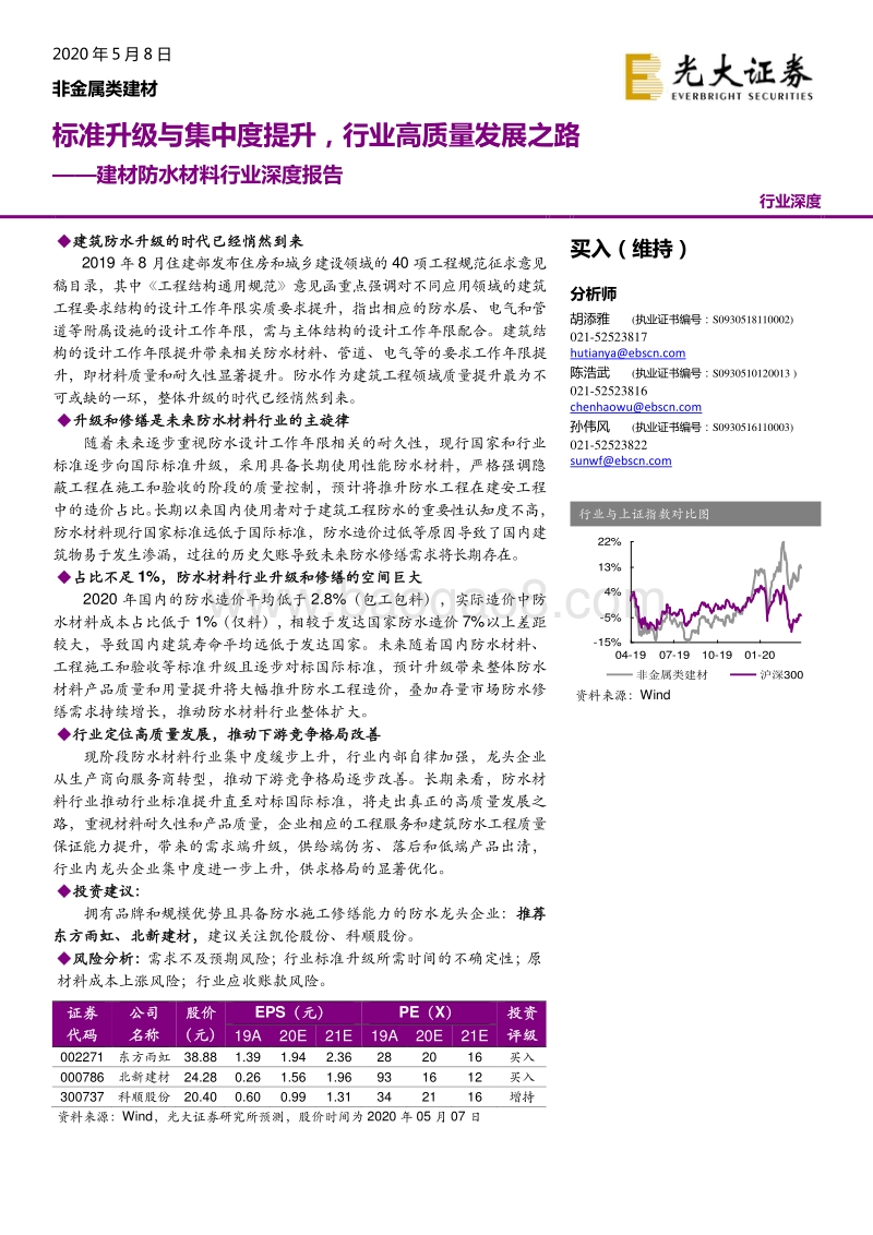 建材防水材料行业深度报告：标准升级与集中度提升，行业高质量发展之路.pdf_第1页