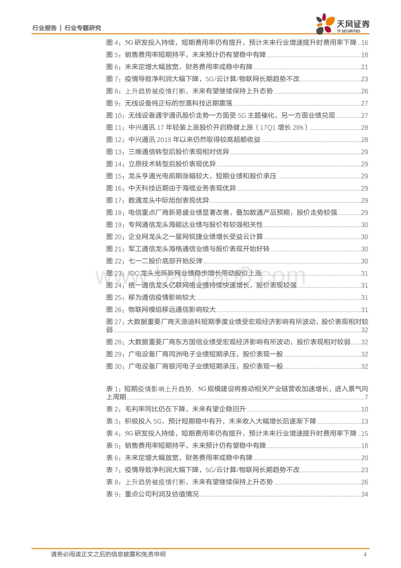通信行业专题研究：短期疫情影响明显，不改5G、云计算、物联网大趋势.pdf_第4页