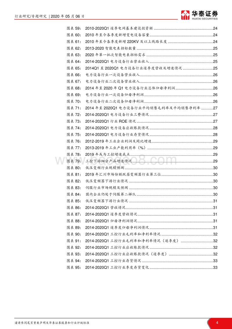 电新行业19年报和20一季报总结：波动中孕育机会，看好边际改善.pdf_第4页