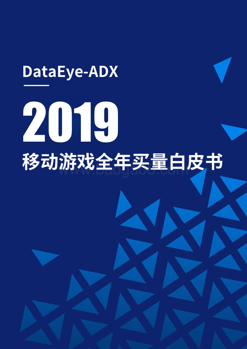 2019移动游戏全年买量白皮书.pdf_第1页