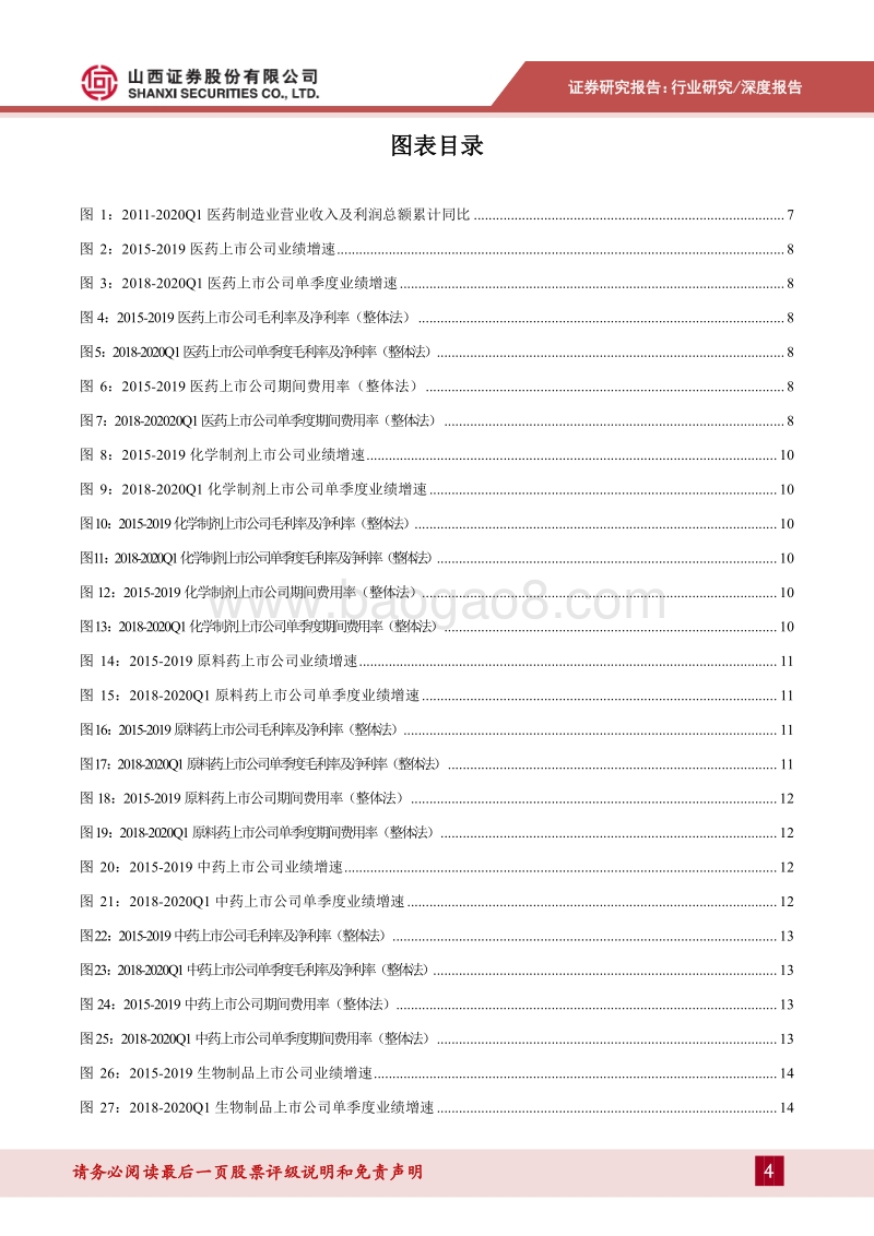 医药生物2019年报及2020年一季报综述：行业结构持续分化，聚焦细分领域投资机会.pdf_第4页