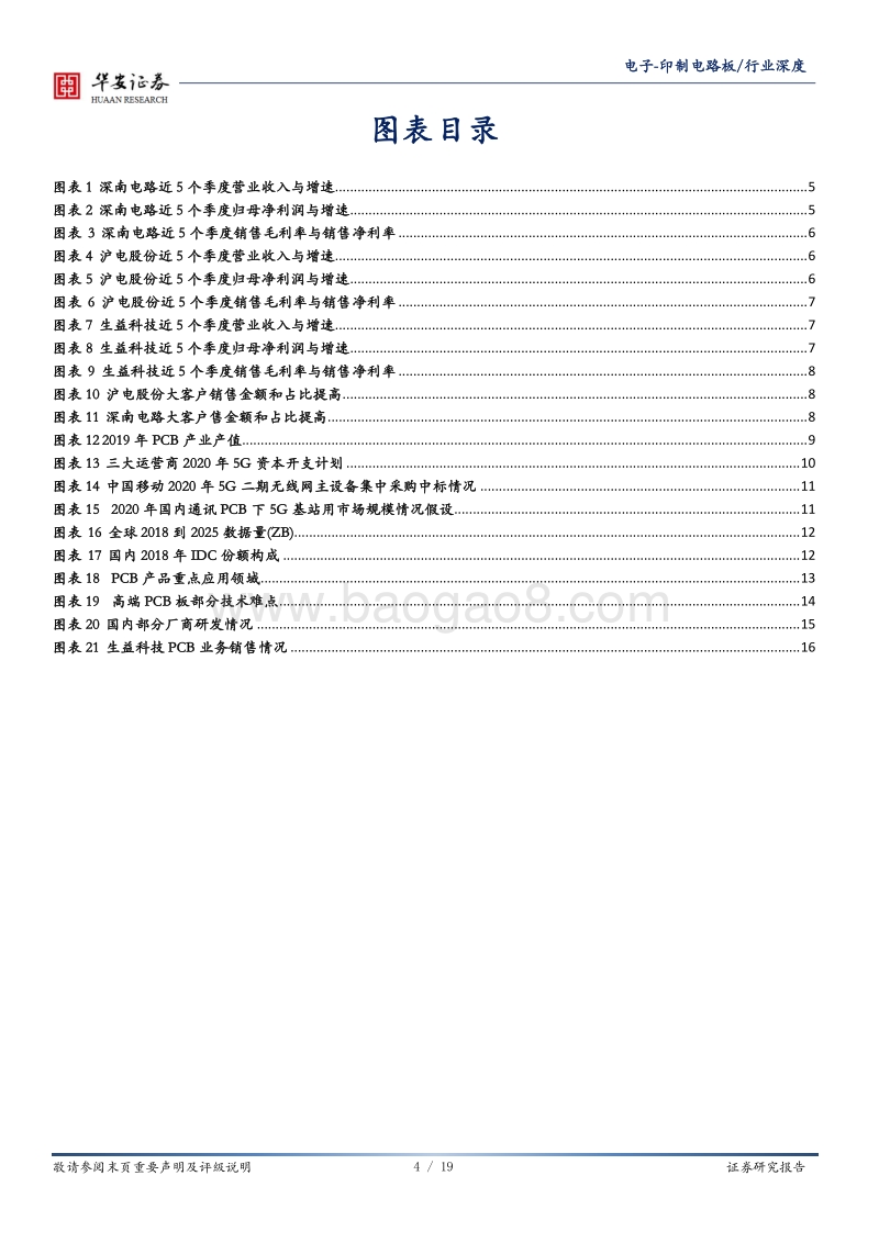 印制电路板行业深度：头部通讯PCB厂商深度受益IDC基站建设.pdf_第4页