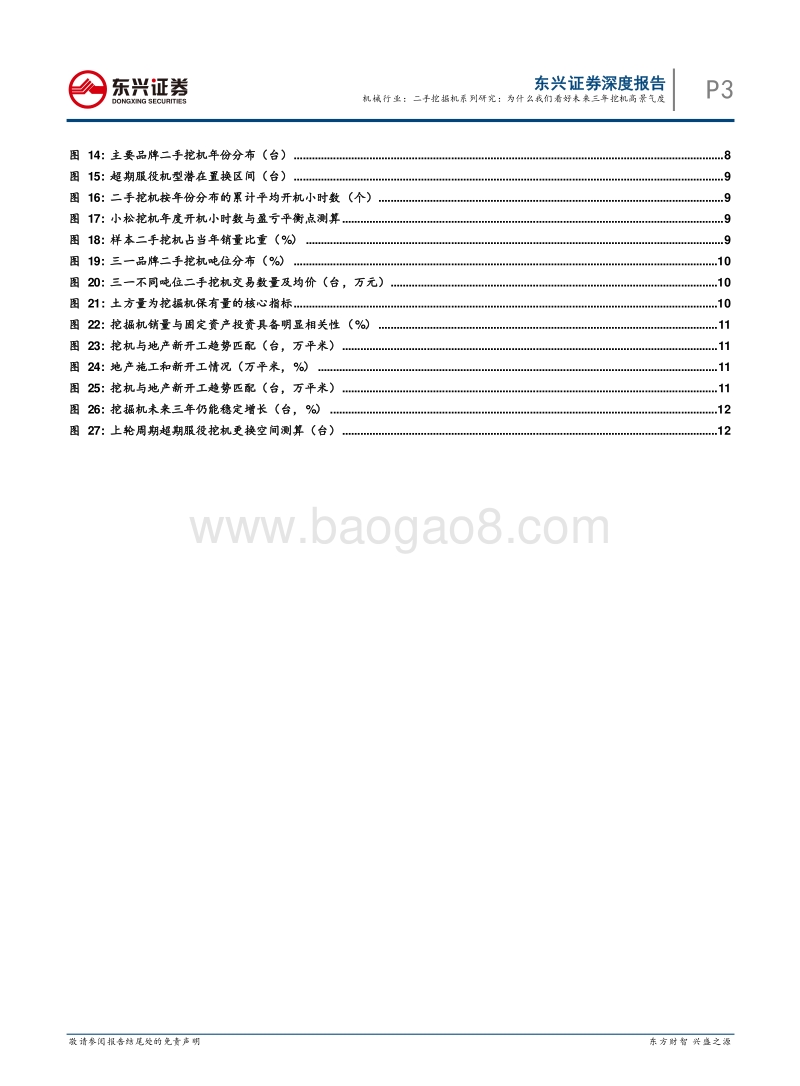 二手挖掘机系列研究：为什么我们看好未来三年挖机高景气度.pdf_第3页