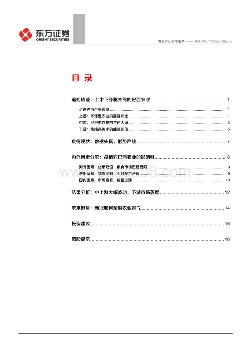 新冠疫情下的全球农业专题三：巴西农业与疫情影响演绎.pdf_第2页